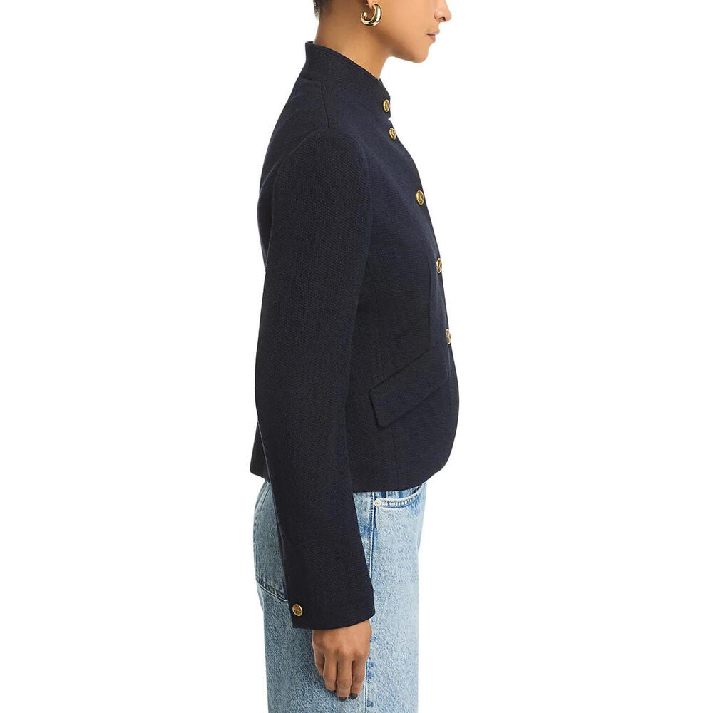 New rag & bone navy slade textured blazer - Picture 4 of 11